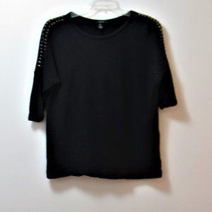 Forever 21 Dolman ¾ Sleeve Top  Stud Accents - S/P